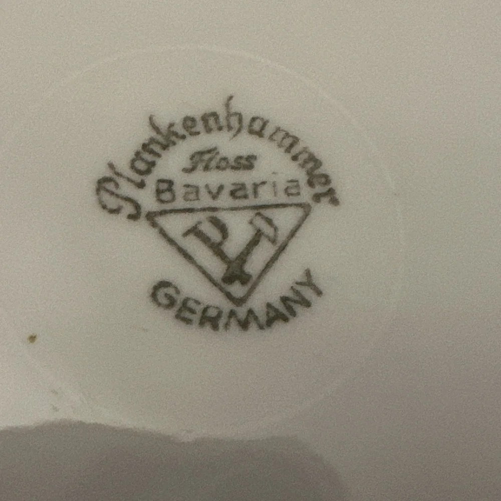 PLANKENHAMMER FLOSS Bavaria (Set of 2) Porcelain Salad Dessert Plate‎ 7.75